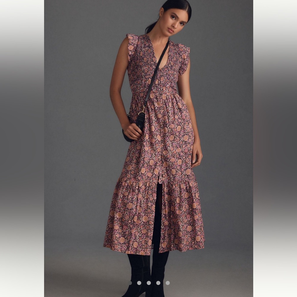 Anthropologie The Peregrine Midi Dress